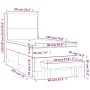 Box spring bed with pink velvet mattress 90x190 cm by , Beds and slatted bases - Ref: Foro24-3137760, Price: 346,39 €, Discou...