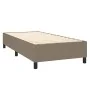 Box spring bed with taupe gray fabric mattress 80x200 cm by , Beds and slatted bases - Ref: Foro24-3136393, Price: 399,68 €, ...