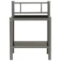 Bedside tables 2 units metal and glass gray and black by vidaXL, Nightstands - Ref: Foro24-325093, Price: 43,41 €, Discount: %