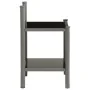 Bedside tables 2 units metal and glass gray and black by vidaXL, Nightstands - Ref: Foro24-325093, Price: 43,41 €, Discount: %