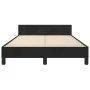 Bed frame with black velvet headboard 120x200 cm by , Beds and slatted bases - Ref: Foro24-3125686, Price: 158,36 €, Discount: %