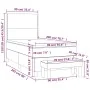 Cama box spring con colchón terciopelo rosa 90x200 cm de , Camas y somieres - Ref: Foro24-3137766, Precio: 341,66 €, Descuent...