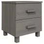 HAMAR nightstands 2 pcs solid pine light gray 40x35x44.5 cm by vidaXL, Nightstands - Ref: Foro24-340411, Price: 98,55 €, Disc...