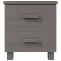 HAMAR nightstands 2 pcs solid pine light gray 40x35x44.5 cm by vidaXL, Nightstands - Ref: Foro24-340411, Price: 98,55 €, Disc...