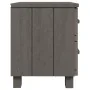 HAMAR nightstands 2 pcs solid pine light gray 40x35x44.5 cm by vidaXL, Nightstands - Ref: Foro24-340411, Price: 98,55 €, Disc...