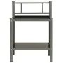 Mesita de noche metal y vidrio gris y negro 45x34,5x60,5 cm de vidaXL, Mesitas de noche - Ref: Foro24-325089, Precio: 27,79 €...