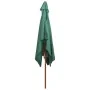 Parasol with green wooden pole 200x300 cm by vidaXL, Umbrellas - Ref: Foro24-42959, Price: 229,45 €, Discount: %