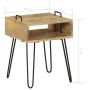 Nachttisch aus massivem Mangoholz, 40 x 34 x 47 cm von vidaXL, Nachttische - Ref: Foro24-246019, Preis: 78,36 €, Rabatt: %