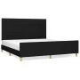 Bed frame with black fabric headboard 180x200 cm by , Beds and slatted bases - Ref: Foro24-3125156, Price: 232,93 €, Discount: %