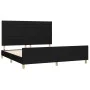 Bed frame with black fabric headboard 180x200 cm by , Beds and slatted bases - Ref: Foro24-3125156, Price: 232,93 €, Discount: %