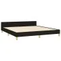 Bed frame with black fabric headboard 180x200 cm by , Beds and slatted bases - Ref: Foro24-3125156, Price: 232,93 €, Discount: %