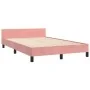 Pink velvet bed frame with headboard 120x200 cm by , Beds and slatted bases - Ref: Foro24-3125811, Price: 173,09 €, Discount: %