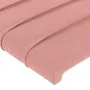Pink velvet bed frame with headboard 120x200 cm by , Beds and slatted bases - Ref: Foro24-3125811, Price: 173,09 €, Discount: %