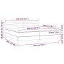 Boxspringbett mit Matratze und LED-Rosa-Samt 200x200 cm von , Betten und Lattenroste - Ref: Foro24-3134488, Preis: 528,15 €, ...