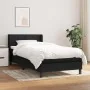 Cama box spring con colchón tela negro 90x190 cm de , Camas y somieres - Ref: Foro24-3129675, Precio: 287,93 €, Descuento: %