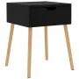 Glossy black engineered wood bedside table 40x40x56 cm by vidaXL, Nightstands - Ref: Foro24-326809, Price: 55,04 €, Discount: %