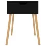 Glossy black engineered wood bedside table 40x40x56 cm by vidaXL, Nightstands - Ref: Foro24-326809, Price: 55,04 €, Discount: %