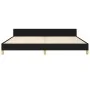 Bed frame with black fabric headboard 200x200 cm by , Beds and slatted bases - Ref: Foro24-3125164, Price: 239,79 €, Discount: %