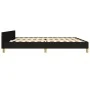 Bed frame with black fabric headboard 200x200 cm by , Beds and slatted bases - Ref: Foro24-3125164, Price: 239,79 €, Discount: %