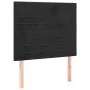 Bed frame with black velvet headboard 90x190 cm by , Beds and slatted bases - Ref: Foro24-3125790, Price: 142,26 €, Discount: %