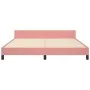 Pink velvet bed frame with headboard 180x200 cm by , Beds and slatted bases - Ref: Foro24-3125835, Price: 206,03 €, Discount: %
