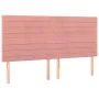 Pink velvet bed frame with headboard 180x200 cm by , Beds and slatted bases - Ref: Foro24-3125835, Price: 206,03 €, Discount: %