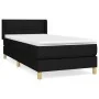 Box spring bed with black fabric mattress 90x190 cm by , Beds and slatted bases - Ref: Foro24-3130235, Price: 274,40 €, Disco...