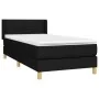 Box spring bed with black fabric mattress 90x190 cm by , Beds and slatted bases - Ref: Foro24-3130235, Price: 274,40 €, Disco...