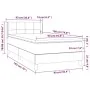 Box spring bed with black fabric mattress 90x190 cm by , Beds and slatted bases - Ref: Foro24-3130235, Price: 274,40 €, Disco...