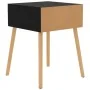 Glossy black engineered wood bedside table 40x40x56 cm by vidaXL, Nightstands - Ref: Foro24-326809, Price: 55,04 €, Discount: %