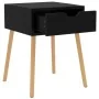 Glossy black engineered wood bedside table 40x40x56 cm by vidaXL, Nightstands - Ref: Foro24-326809, Price: 55,04 €, Discount: %