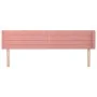 Cabecero de terciopelo rosa 203x16x78/88 cm de , Cabeceros y pies de cama - Ref: Foro24-3118979, Precio: 70,05 €, Descuento: %
