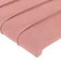 Cabecero de terciopelo rosa 203x16x78/88 cm de , Cabeceros y pies de cama - Ref: Foro24-3118979, Precio: 70,05 €, Descuento: %