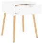 Nachttische, 2 Stück, glänzendes weißes Holzwerkstoff, 40 x 40 x 56 cm von vidaXL, Nachttische - Ref: Foro24-326808, Preis: 1...
