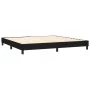 Box spring bed with black fabric mattress 200x200 cm by , Beds and slatted bases - Ref: Foro24-3129819, Price: 602,65 €, Disc...