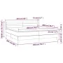 Box spring bed with black fabric mattress 200x200 cm by , Beds and slatted bases - Ref: Foro24-3129819, Price: 602,65 €, Disc...
