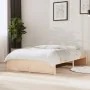Solid wood bed frame 120x190 cm by , Beds and slatted bases - Ref: Foro24-814919, Price: 126,05 €, Discount: %