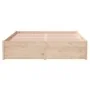 Solid wood bed frame 120x190 cm by , Beds and slatted bases - Ref: Foro24-814919, Price: 126,05 €, Discount: %