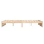 Solid wood bed frame 120x190 cm by , Beds and slatted bases - Ref: Foro24-814919, Price: 126,05 €, Discount: %