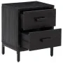 Solid black pine wood bedside table 36x30x45 cm by vidaXL, Nightstands - Ref: Foro24-349912, Price: 87,52 €, Discount: %