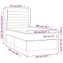Boxspringbett mit blauer Stoffmatratze 90x200 cm von , Betten und Lattenroste - Ref: Foro24-3128579, Preis: 365,40 €, Rabatt: %
