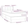 Box spring bed with black fabric mattress 80x200 cm by , Beds and slatted bases - Ref: Foro24-3130227, Price: 279,85 €, Disco...