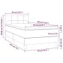 Cama box spring con colchón terciopelo rosa 90x190 cm de , Camas y somieres - Ref: Foro24-3141280, Precio: 310,76 €, Descuent...