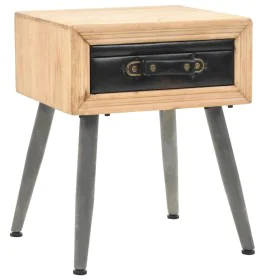 Solid fir wood bedside table 43x38x50 cm by vidaXL, Nightstands - Ref: Foro24-245775, Price: 62,07 €, Discount: %