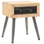 Mesita de noche de madera maciza de abeto 43x38x50 cm de vidaXL, Mesitas de noche - Ref: Foro24-245775, Precio: 62,92 €, Desc...