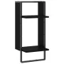 Estante de pared con barra negro 30x25x65 cm de , Estantes y estanterías - Ref: Foro24-836298, Precio: 22,92 €, Descuento: %