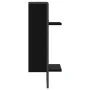 Estante de pared con barra negro 30x25x65 cm de , Estantes y estanterías - Ref: Foro24-836298, Precio: 22,92 €, Descuento: %