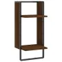 Wandregal mit eichenbrauner Leiste 30x25x65 cm von , Regale und Regale - Ref: Foro24-836302, Preis: 16,40 €, Rabatt: %