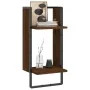 Wall shelf with oak brown bar 30x25x65 cm by , Shelves and shelves - Ref: Foro24-836302, Price: 16,40 €, Discount: %