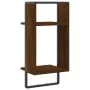 Wall shelf with oak brown bar 30x25x65 cm by , Shelves and shelves - Ref: Foro24-836302, Price: 16,40 €, Discount: %